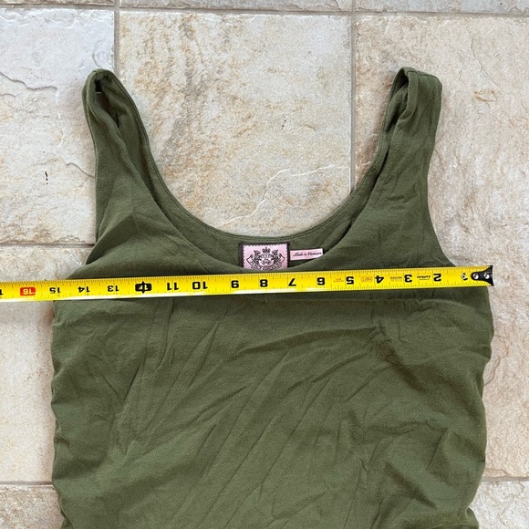 Juicy Couture Y2K Green Terry Cloth Mini Dress S Glitter Pool Lounge Vibe ‘00s - Picture 10 of 13